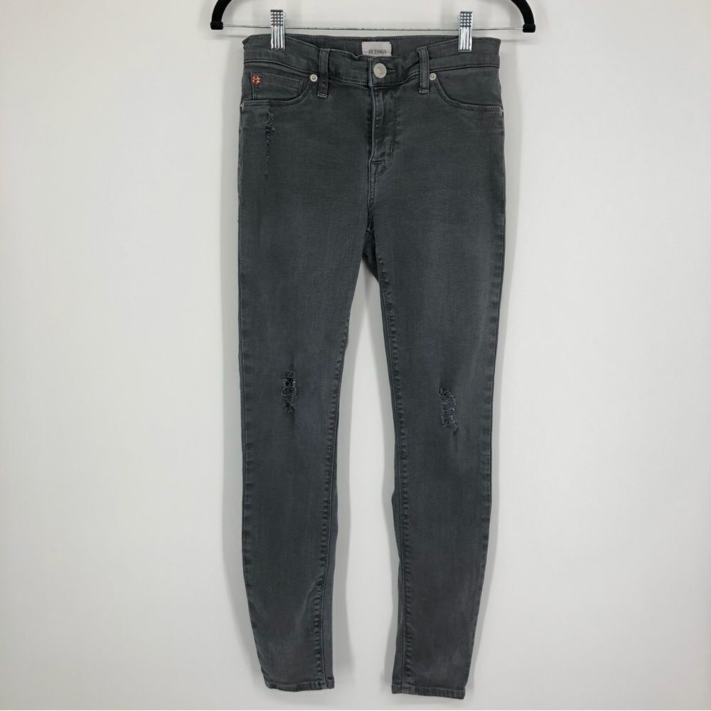 Hudson Jeans Womens 26‎ Gray Natalie Midrise Ankle Super Skinny